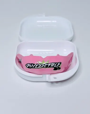 Pink Custom mouthguard reference