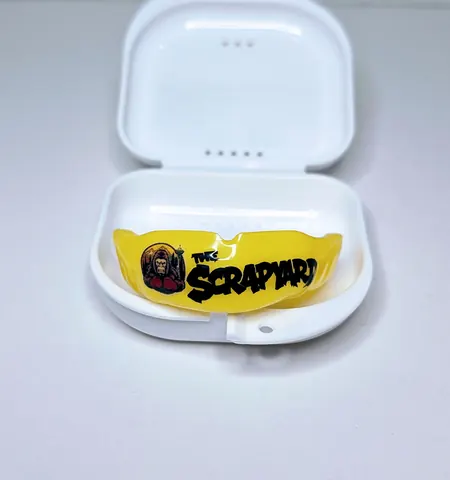 Yellow Strike mouthguard reference